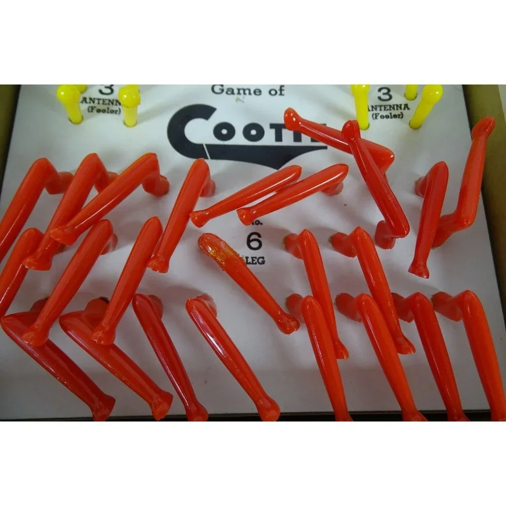 Vtg. 1949 Cootie Game Shaper Complete